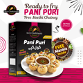 Desi Chatkhaara Pani Puri (Gol Gappe) Approx 40 PCs with 1 khatta masala & chutney in one box